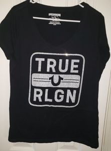 True religion rhinestone top xl